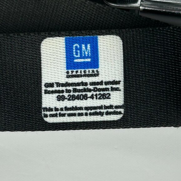 GM Corvette Seatbelt Style Belt Buckle Logo Black Red Adjustable‎ Fashion - Picture 11 of 12